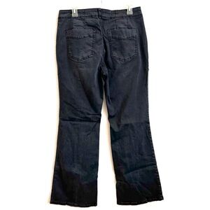 Pilcro Flare Jeans in Charcoal Grey with Utility Style Front Pockets